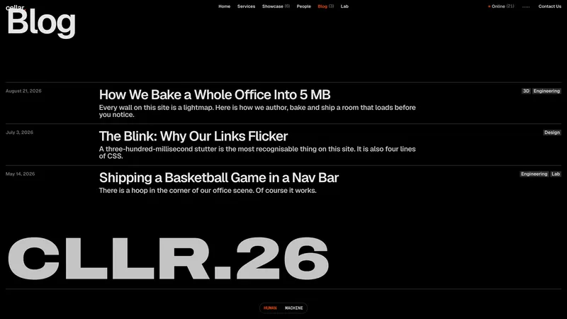 Blog: posts on baking the office and the blinking links