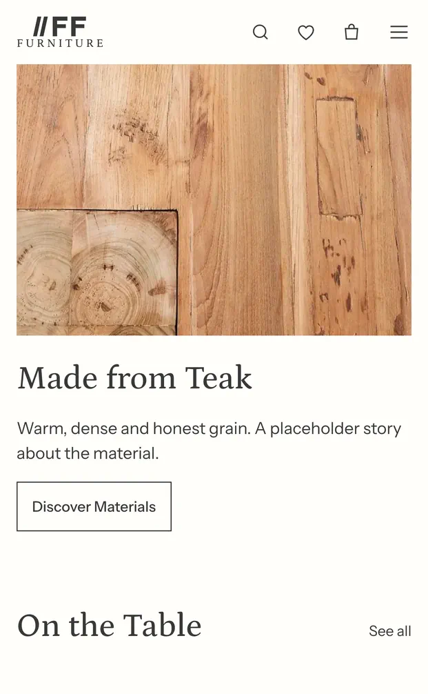 Phone: Made from Teak