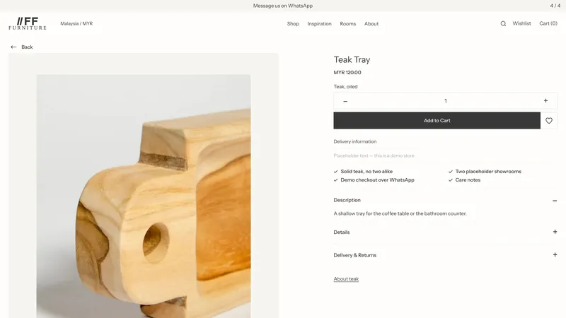 A product page