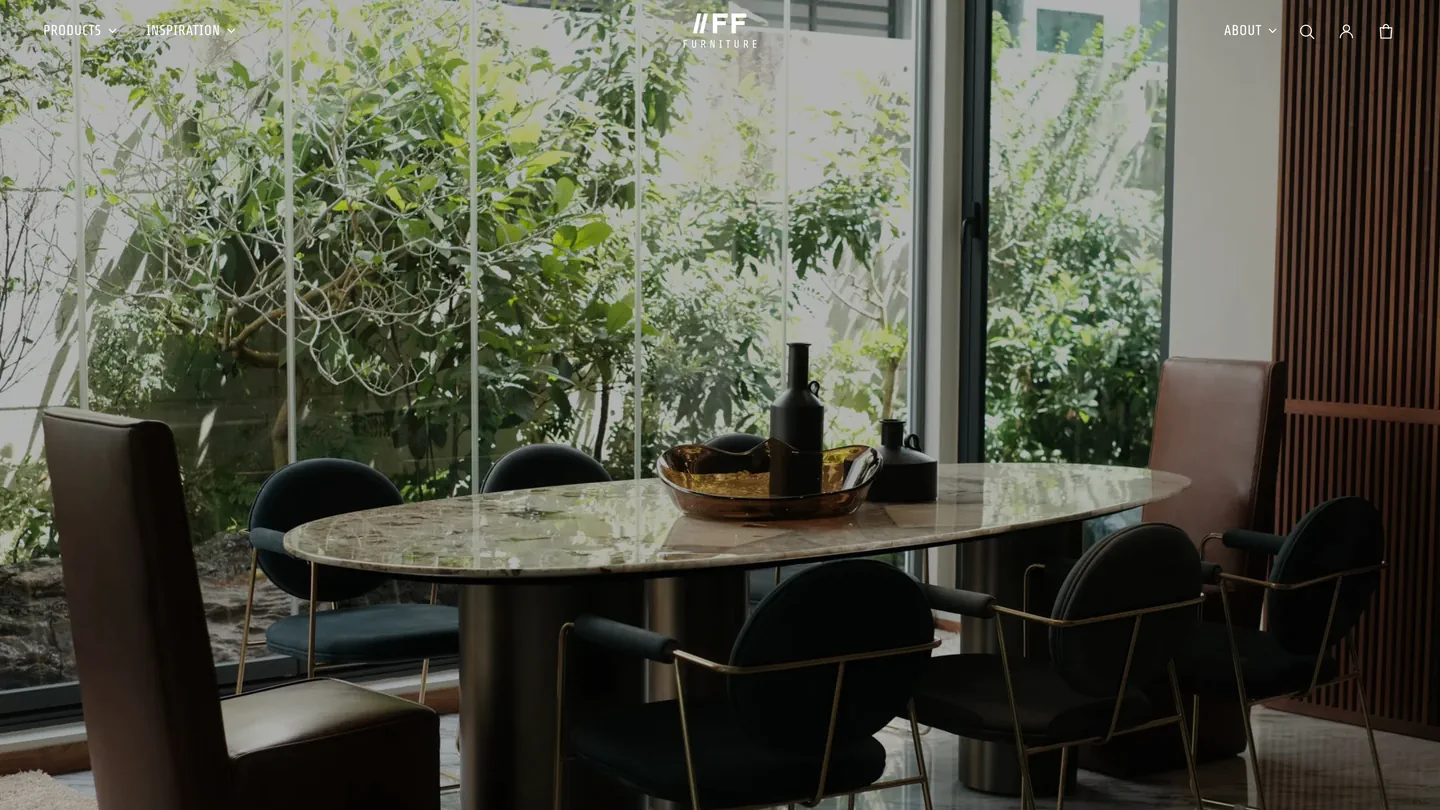A collection page: dining tables