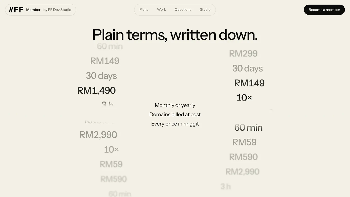 Plain terms, written down: the plan figures scrubbing past on bone