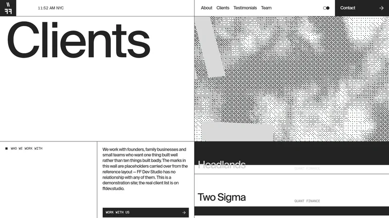 The Clients index