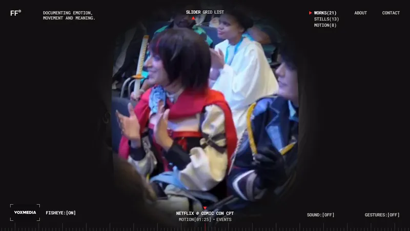 The slider through the fisheye lens
