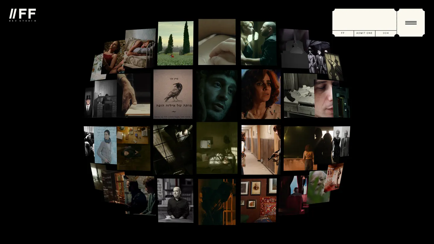 About: a sphere of stills from every film